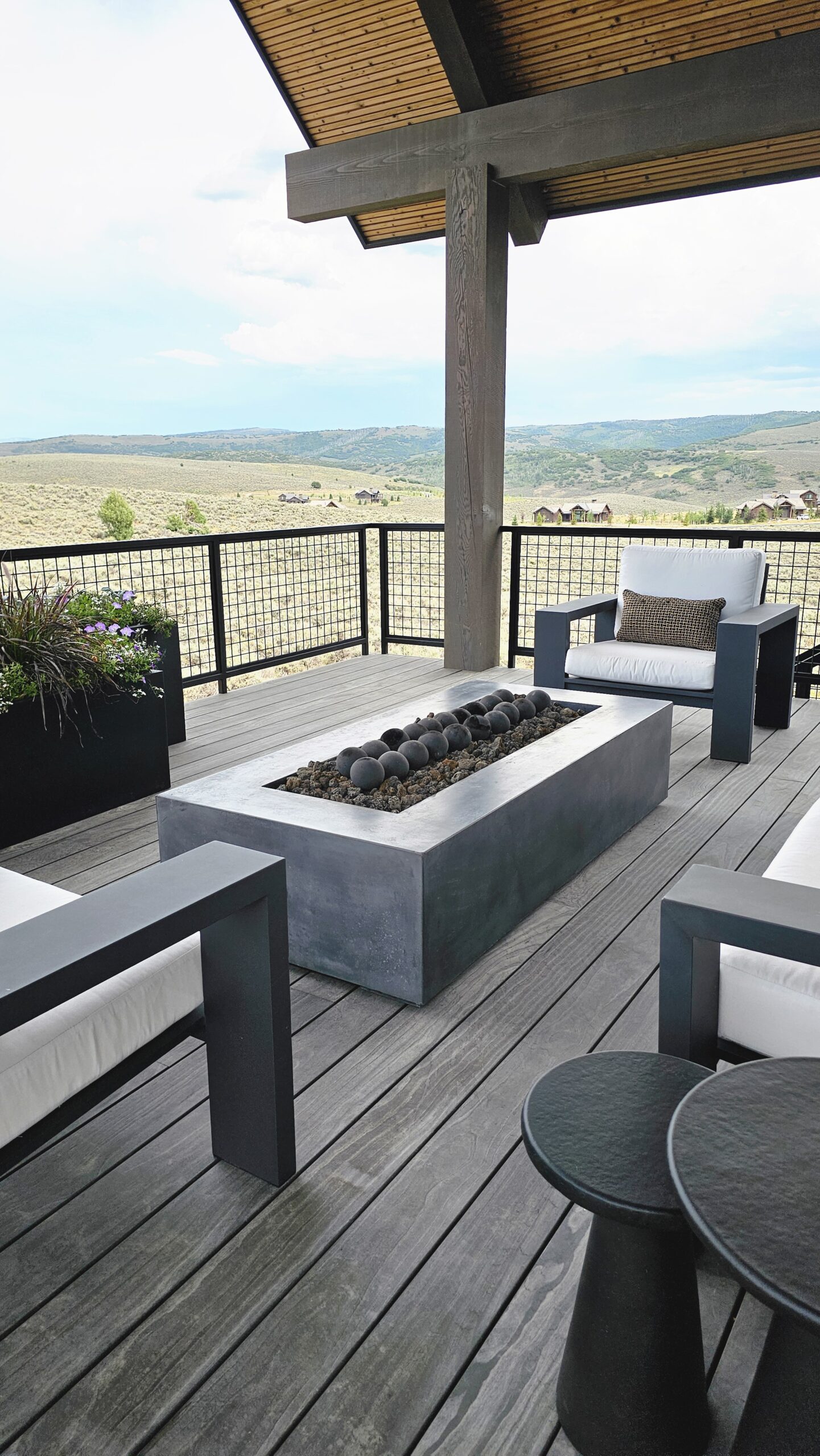Wasatch concrete fire pit, handcrafted in Salt Lake City